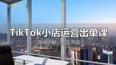 TikTok小店运营出单课，从开店选品、运营出单、发货回款，进行全流程讲解-第一人副业终点站